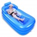 Bathtubs Freestanding Inflatable Bath Tub Adult Tub Stylish Home Bath Comfortable Folding Bath Tub Inflatable Relieve Fatigue (Color : Blue) - B07H7JHKQ9